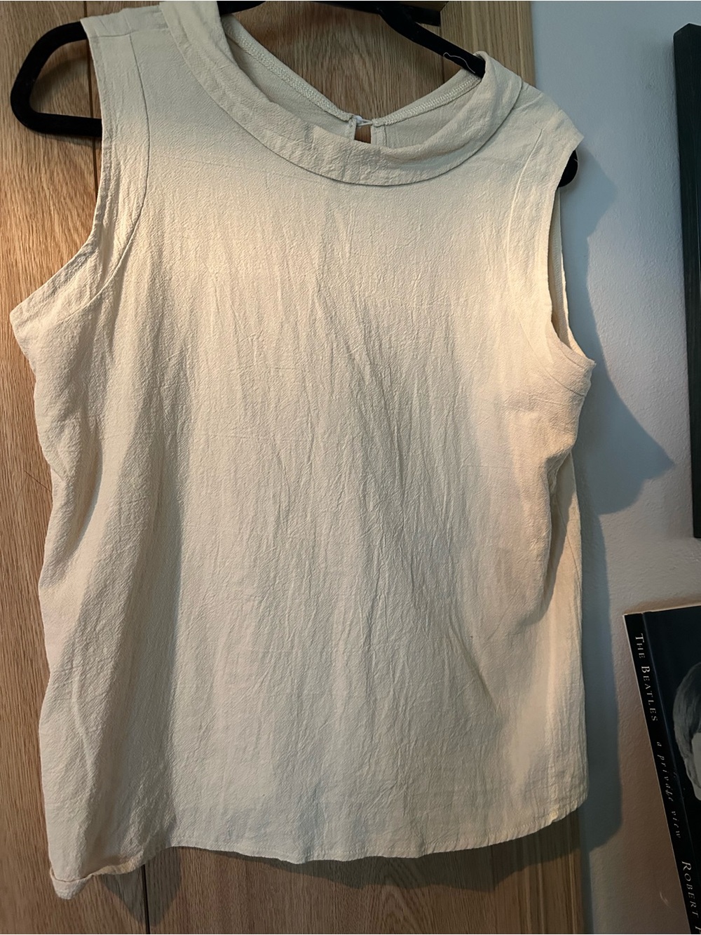 Sleeveless Cream Women's Shell Top